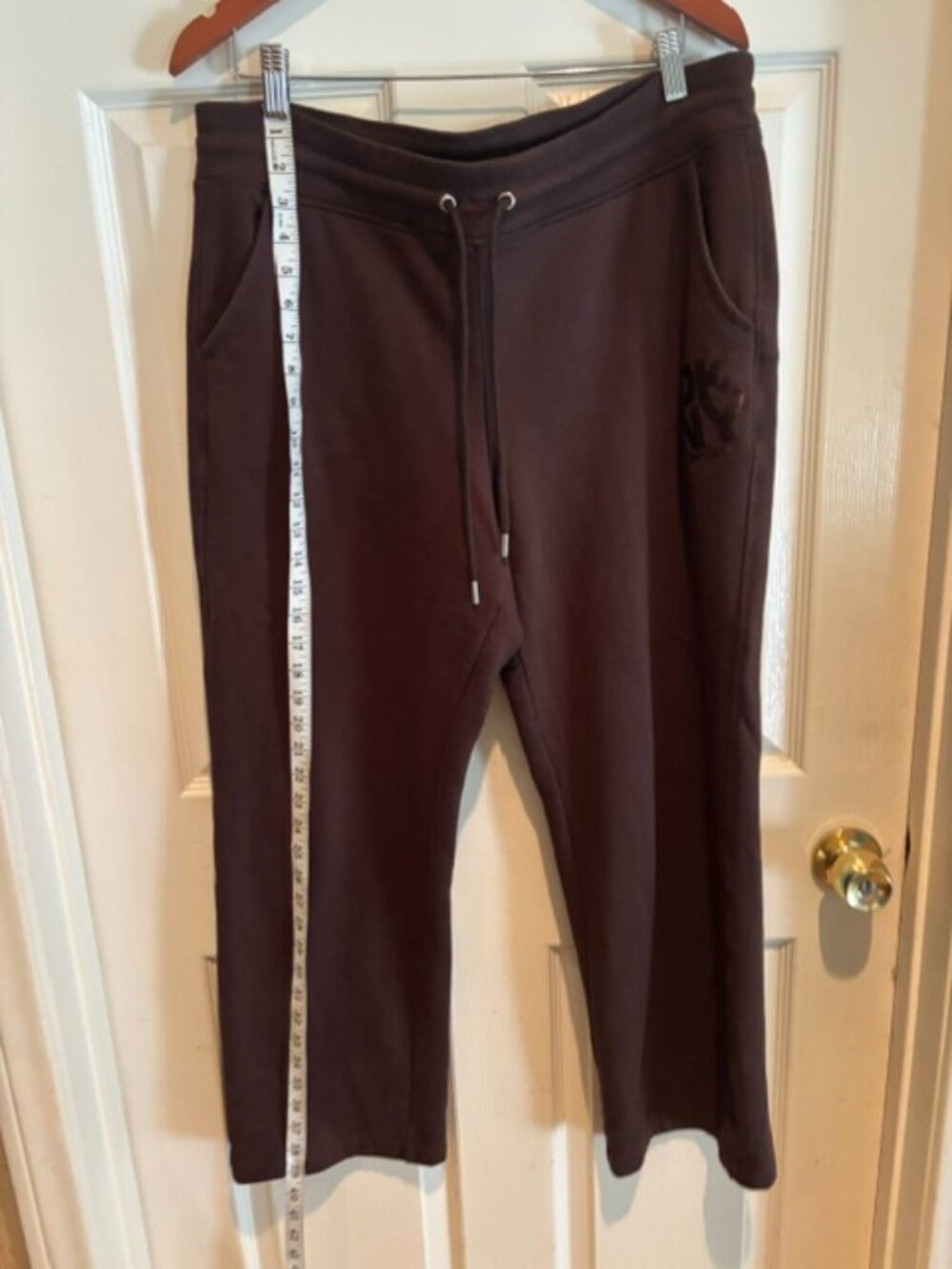 Brown drawstring sweatpants